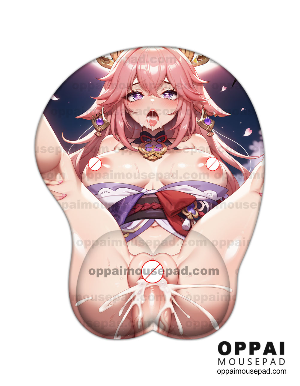 Yae Miko Butt Mousepad | Genshin Impact Hentai Mouse Pad - Oppai Mousepad