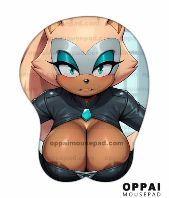 Whisper the Wolf Sonic Boob Mouse Pad